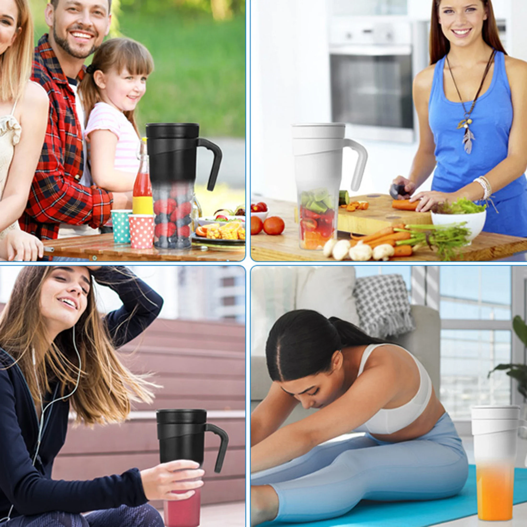 

Portable USB Rechargeable Mini Blender FreshJuicing Cup, WirelesHome Fruit Blender for Kitchen,Home, Travel