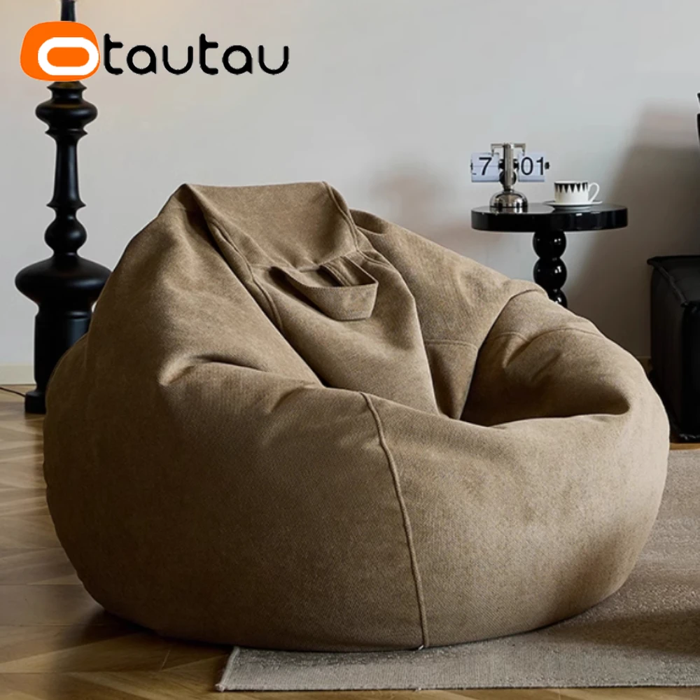 OTAUTAU Soft Thick Chenille Bean Bag Cover DD158【No Filler Inside! You Need To Buy Filler By Yourself !】