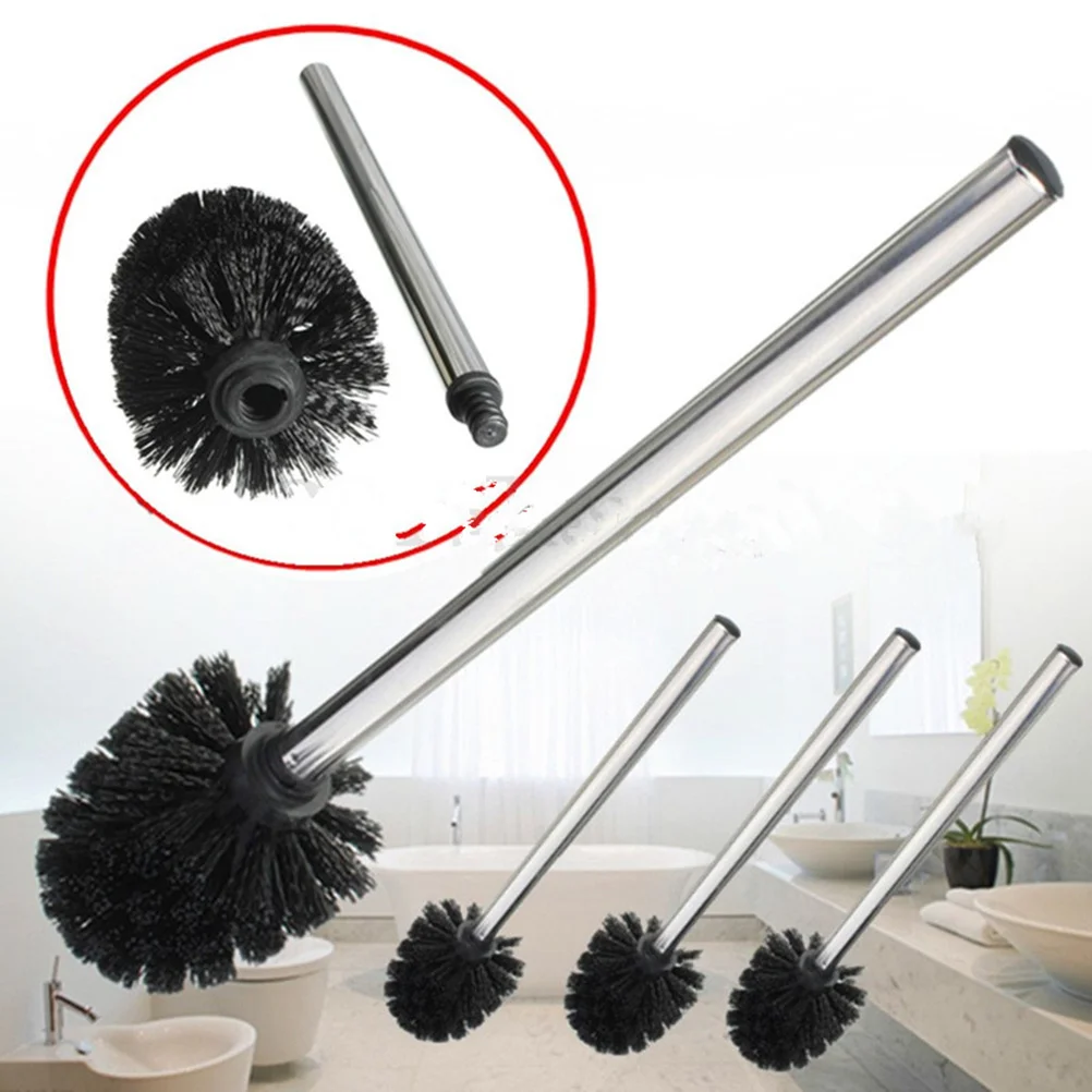 4 шт. щетка для унитаза, черная пластиковая сменная головка из полипропилена