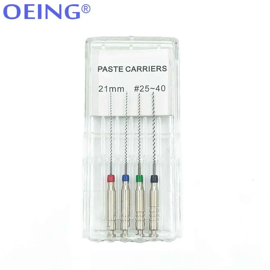 Dental Rotary Paste Carriers Filler Endodontic Filling Paste Drill Engine Use 21mm 25mm #25-#40 Assorted Spiral Dentistry Tools