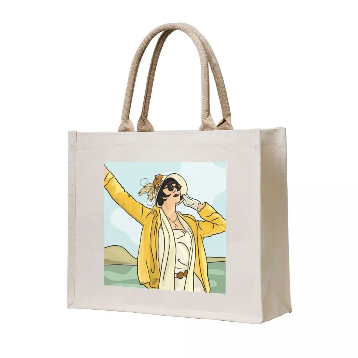 

Phryne at Sea Tote Bag custom tote bag canvas shopping bag shopper bags for women university shopper