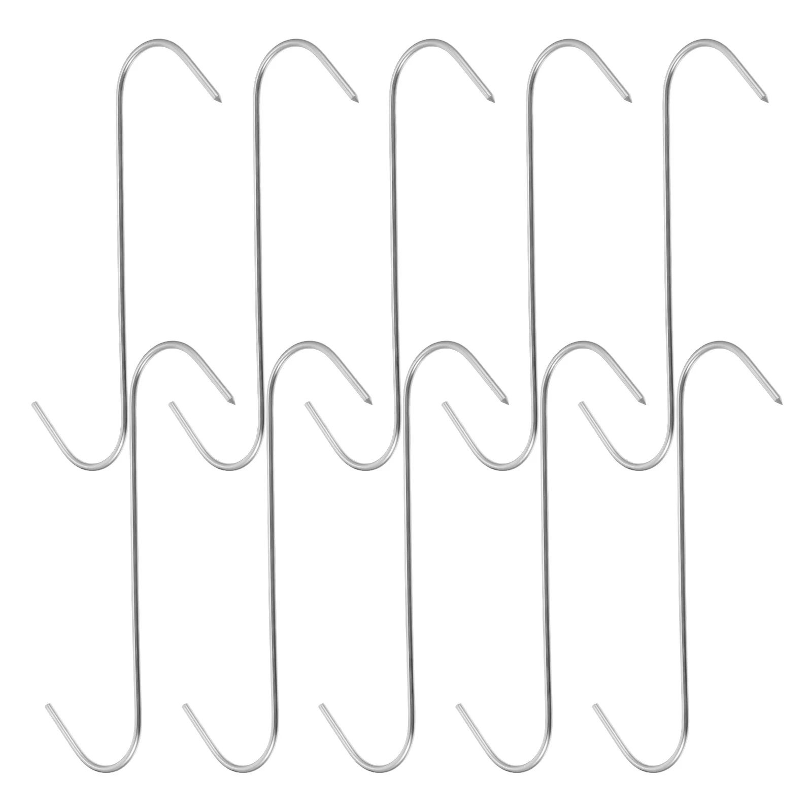 

10Pcs Stainless Steel Meat Processing Hooks for Butchers Hunters Kitchen Supply Roasting Shop Meat Hooks