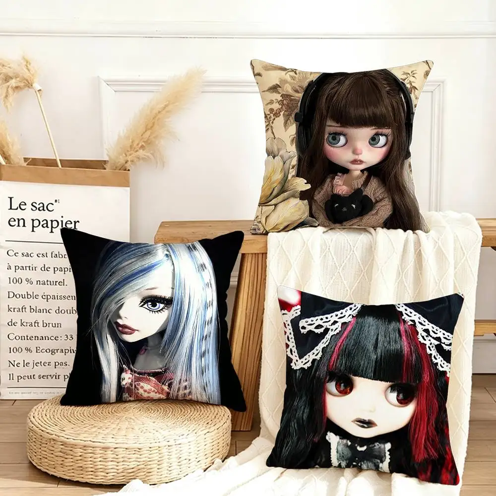 Adorable D-Doll B-BlytheS  Various Sizes Square Pillow Case For Car Home Bedchamber Decor