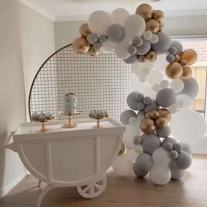 Acrylic Candy Cart Outdoor Dining Cart Flowers Dessert Display Trolley Party Wedding Event Decoration view 4