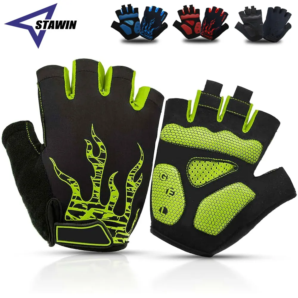 Cycling Gloves Bike Gloves 5MM Gel Pad Biking Gloves Half Finger Road MTB Bicycle Gloves for Workout/Motorcycle/Training/Outdoor