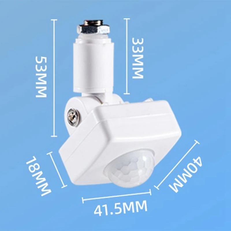 Nuevo interruptor de Sensor de cuerpo infrarrojo, módulo de Control de inducción ajustable con retardo inteligente, Sensor interior para el hogar