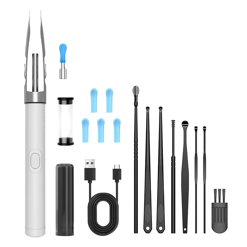 

Ear Cleaning Camera with Tweezers, LED Light Ear Pick & Wax Remover Tool Set, Safe Professional Home Care Kit
