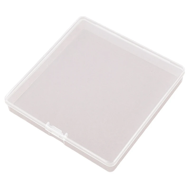 storage box Mini Plastic Box Square Transparent Packing Box Dustproof Durable ID Card Parts Storage Box