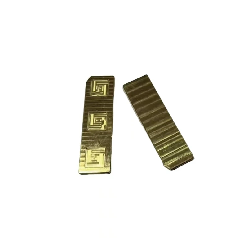 CNC machining custom brass texture processing parts High-precision brass texture decorative processing strips