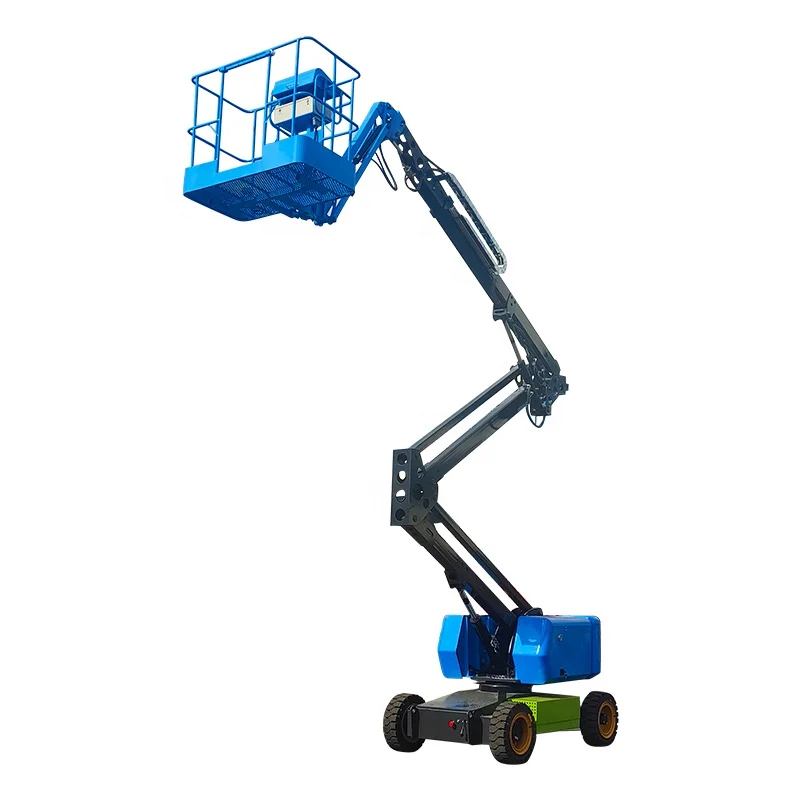 Aerial Work Platform Boom Lift  Portable  Diesel Crank Arm Mobile Hydraulic Lifting Platform for Construction