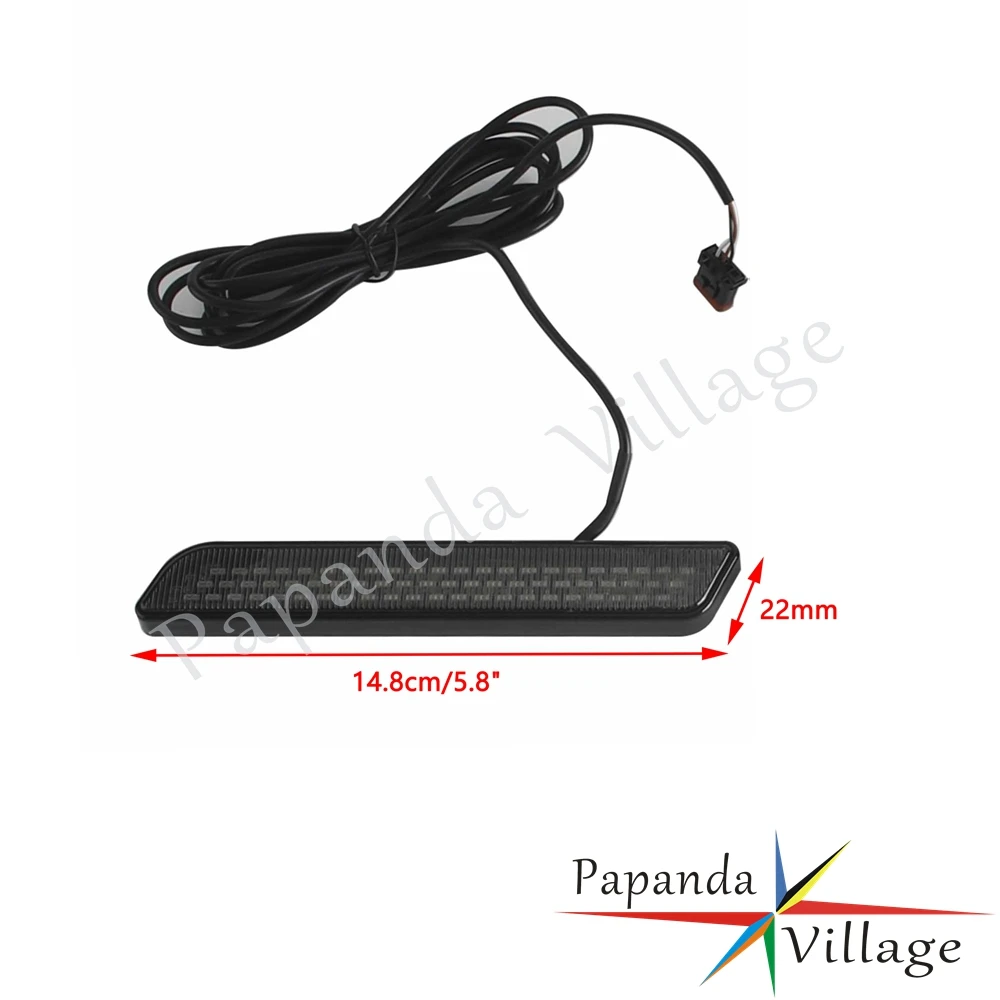 Motorcycle LED Front Flush Fork Turn Signal Lights With Run And Turn Functions Plug And Play For Harley Street Glide 2014 later