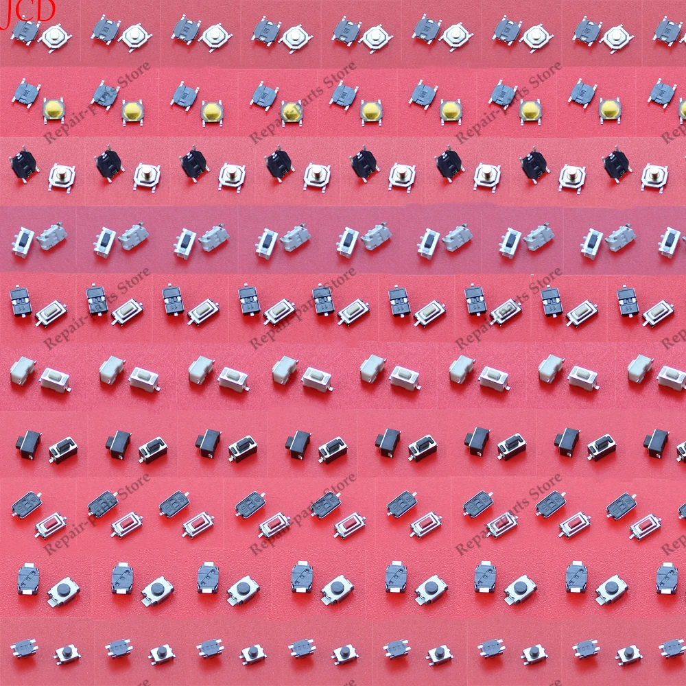 10 نماذج لحظة اللمس زر الضغط باللمس مفتاح مفاتيح عن بعد زر ميكروسويتش SMD مجموعة متنوعة الحياة