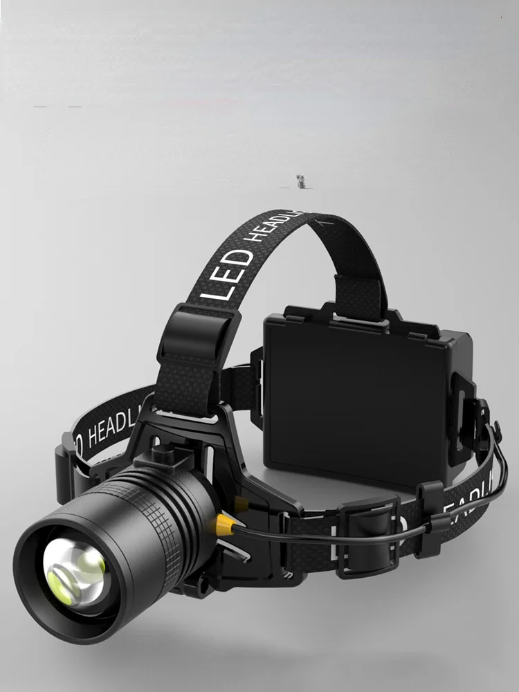 Wide Beam Led Headlamp Rechargeable Battery Powered Waterproof Headlamp Fishing High Power Stirnlampe Portable Lighting Lamp