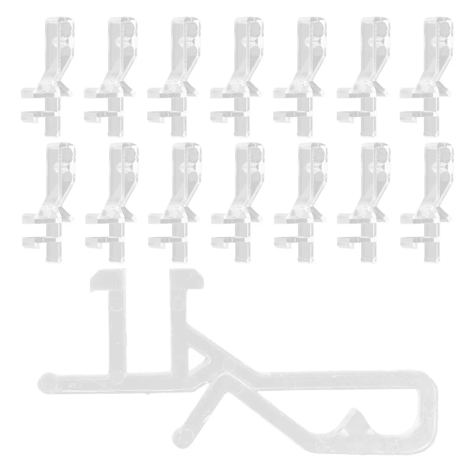 

20Pcs Transparent Blind Valance Clips Strong Wear-Resistant Invisible Window Blind Retainer Replacement Parts for Home Office
