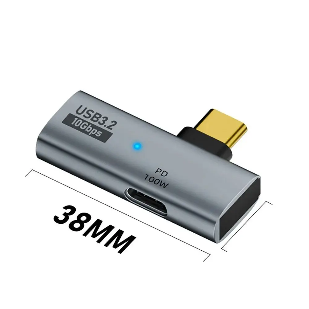 2 in 1 USB Type C Adapter PD 100W Data Transfer USB OTG Adapter Fast Charging Compatible for Phone/Computers/Laptop/U Disk