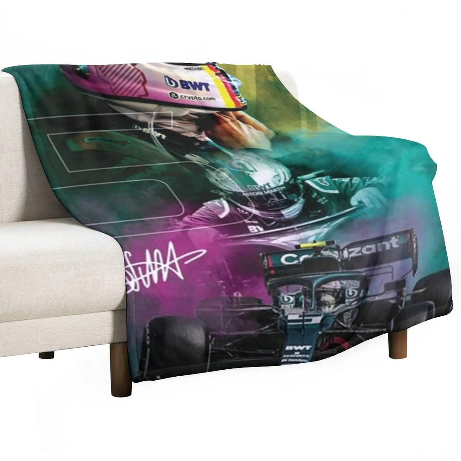 

Sebastian Vettel Throw Blanket Soft Blanket Plaid Decorative Bed Blankets blankets and blankets