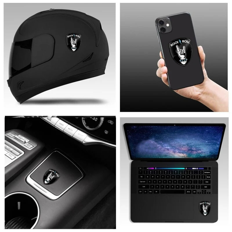 3D Gel Rock Sticker Dome Decal Logo Auto Motorcycle Badge Flag Wholesale Custom PU Material Craft Resin Decal - Image 3