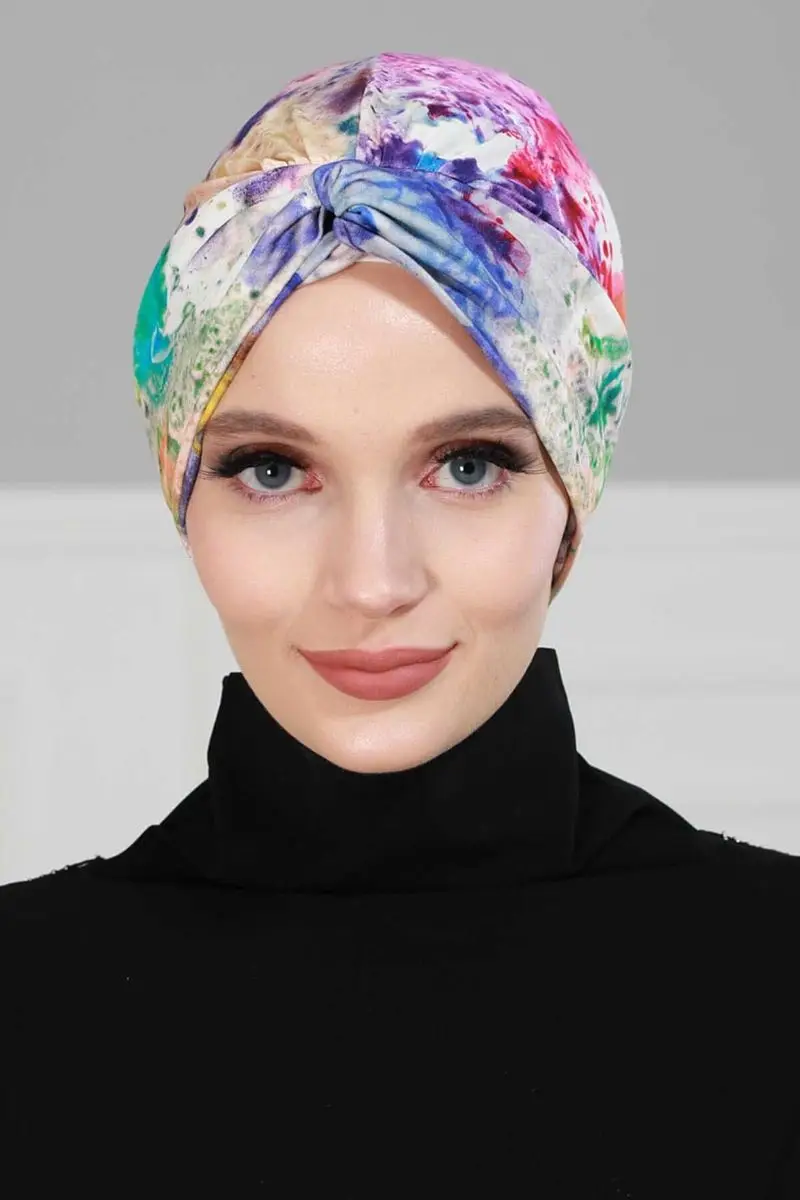 Mihrace Penye Knochen Farbe muster