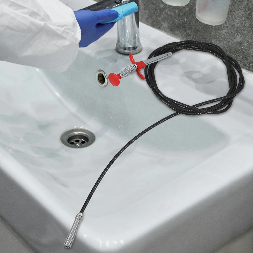 

5pcs Flexible Claw Pickup Tool Grabber Reacher Pipeline Cleaner Drain Unclogger Soft Bendable Multifunctional Sink Clog Removal
