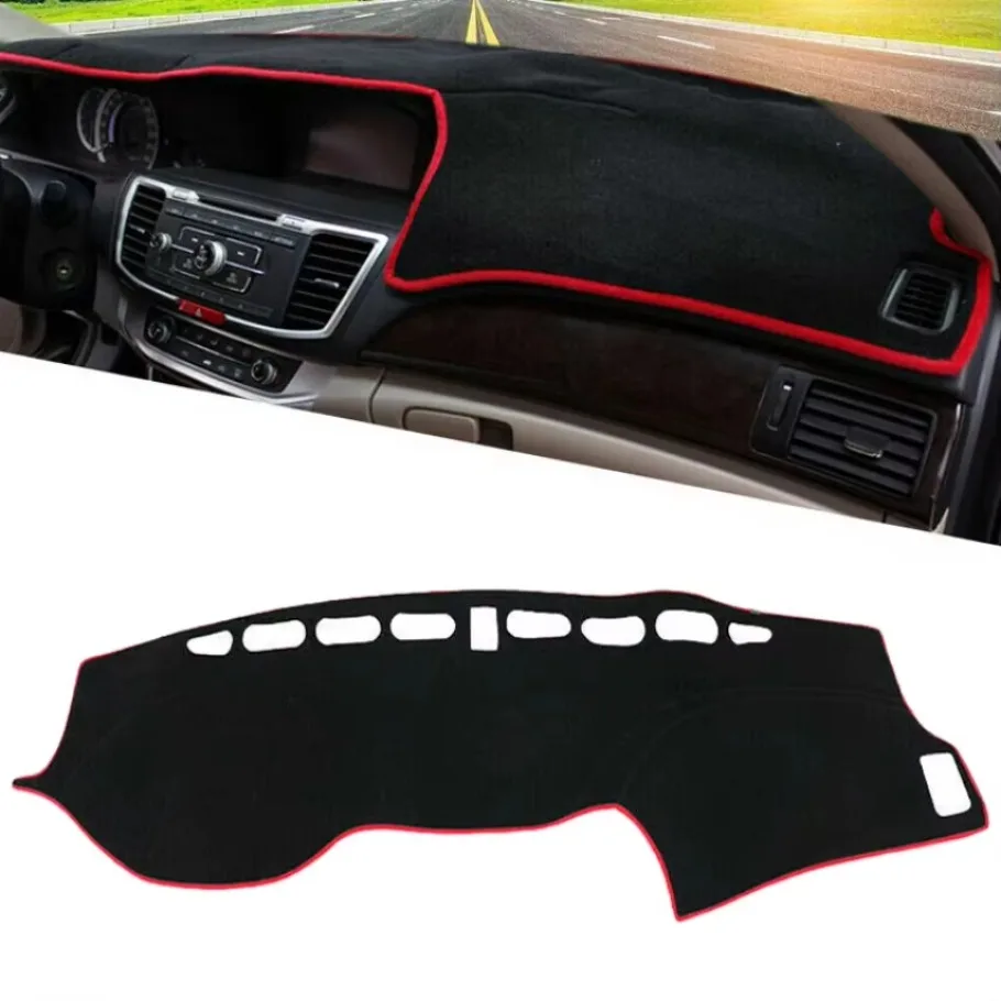 Dashmat Dashboard Mat Cover Pad Carpet Protector Fit for Honda Accord 2013 2014 2015 2016 2017 LHD Felt Fabric