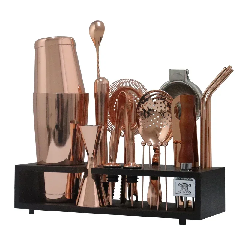 Factory Direct Stainless Steel 304 Cocktail Shaker Set 20pcs luxury bar set