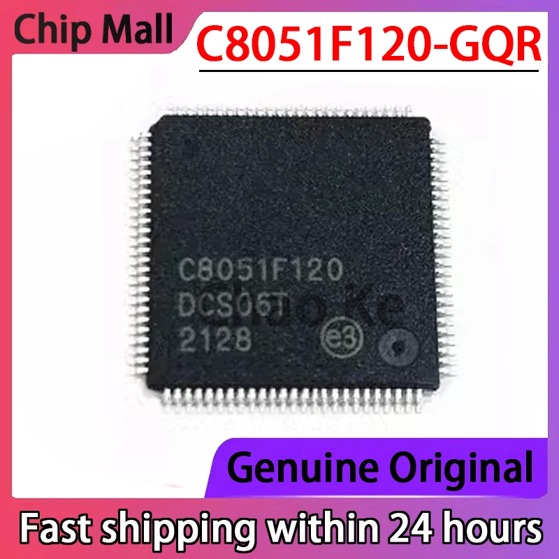 1PCS Original Genuine C8051F120-GQR C8051F120 QFP Microcontroller Chip IC Brand New in Stock