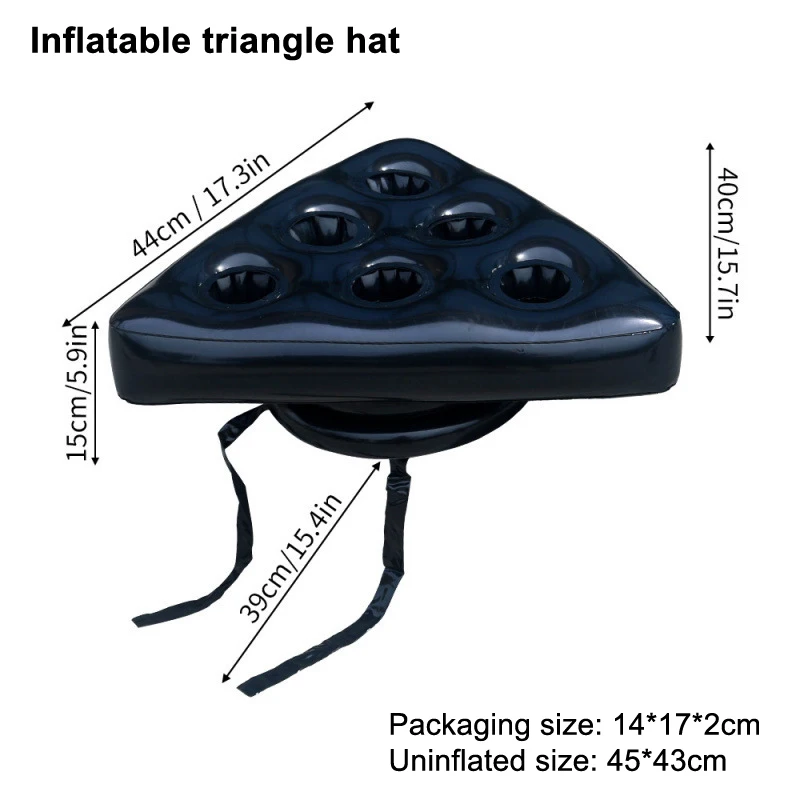 1個のインフレータブルビールリングトスゲーム - 楽しいパーティーゲーム、バービアゲームや誕生日のお祝いに最適（帽子のみ）