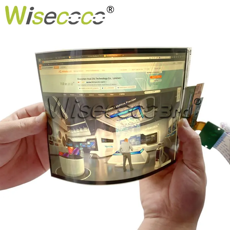 Flexible Display OLED 8 Inch 1920x1440 AM-OLED Bendable Screen Displays  Driver Board Wisecoco Displays