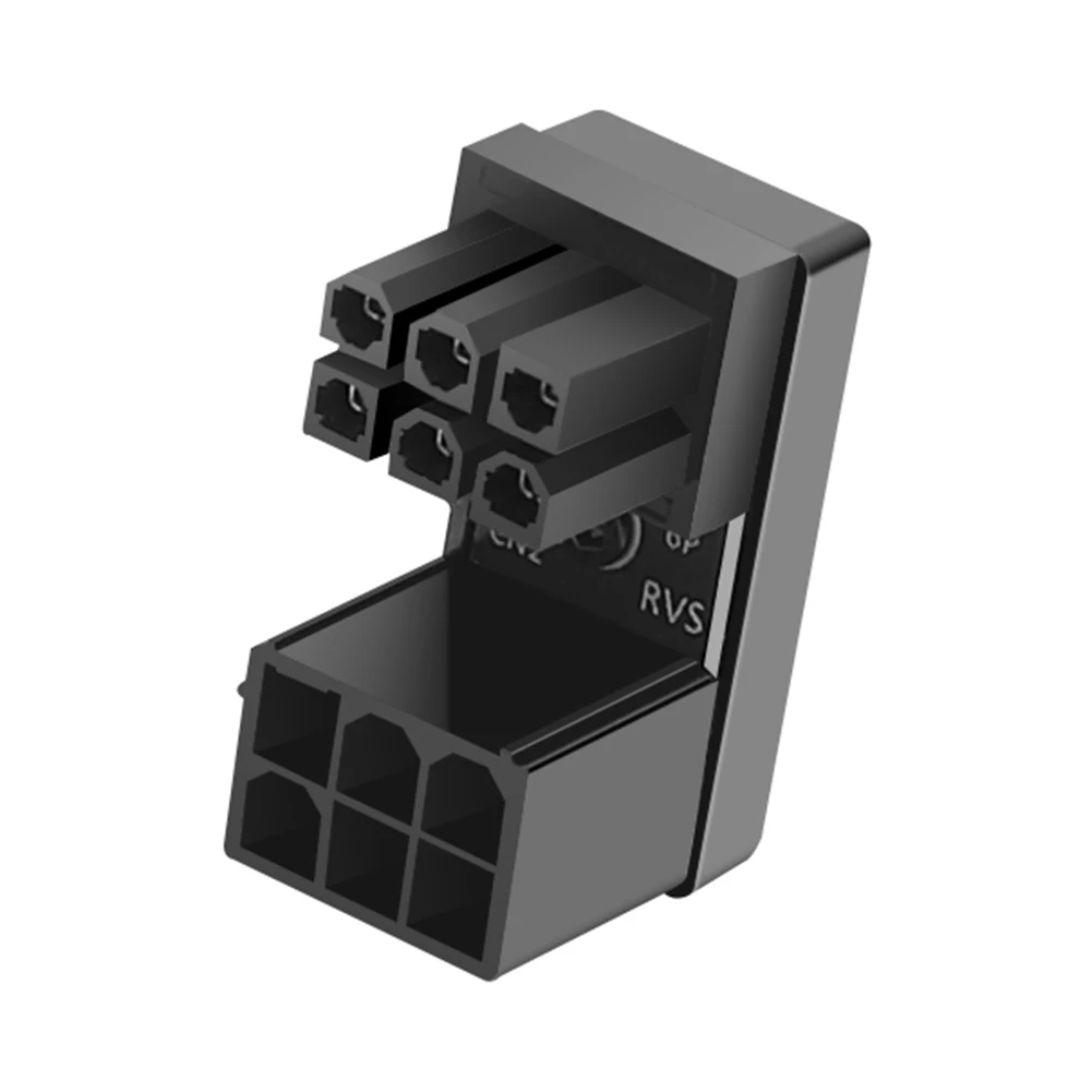 ตัวเชื่อมต่อสายเคเบิลฮาร์ดไดรฟ์รองรับเดสก์ท็อปการ์ดกราฟิก ATX 8 พิน 6 พินตัวเมียถึง 8 พิน 6 พินตัวผู้อะแดปเตอร์ 180 องศา