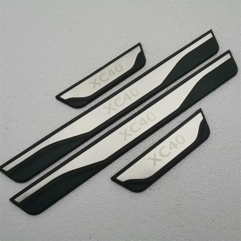 For Volvo Xc60 2017 2018 2019 2020 2021 2022 2023Door Sill Scuff Plate Cover Trim Threshold Pedal Styling Protect car assecories