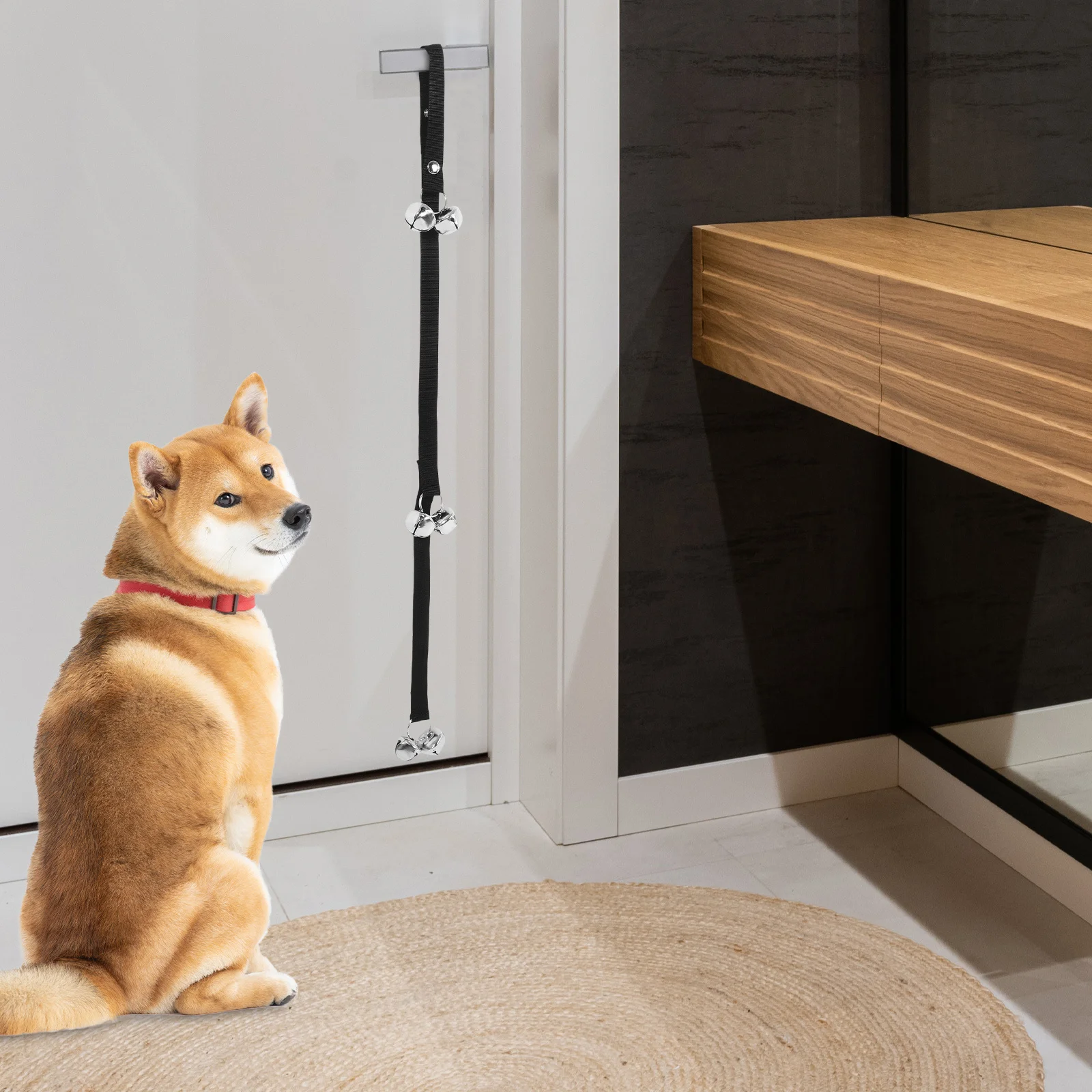 

Dog Doorbell Hanging Durable Pet Training Bell Loud Sound for House Training Potty Communication Lightweight Household Dog Bell