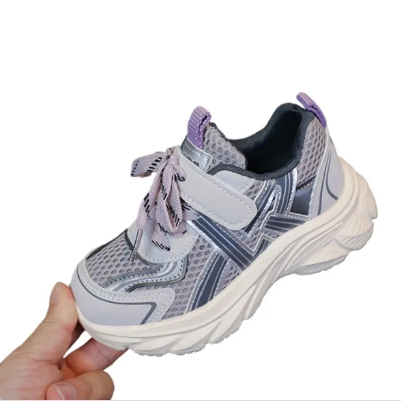 

Children's Sports Shoes 2025 Autumn New Girls Fashion Casual Wear-Resistant Student Mesh Breathable Running Shoes 26-37