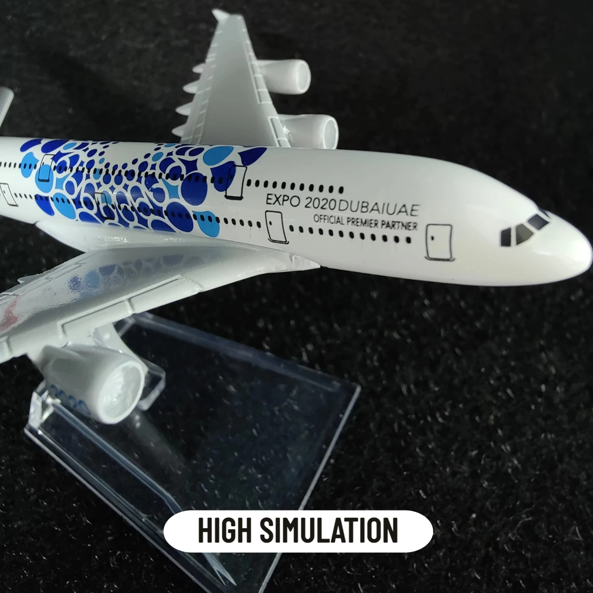 Scale 1:400 Metal Diecast Plane Model FLY EMIRATES A380 EXPO Airlines Replica 16cm Boeing Airbus Aircraft Aviation Miniature Toy