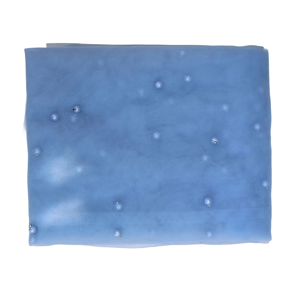 Elegant Pearl Gauze Tablecloth 300 cm for Wedding Tables Outdoor Celebrations Birthday Parties and Holiday Table Use