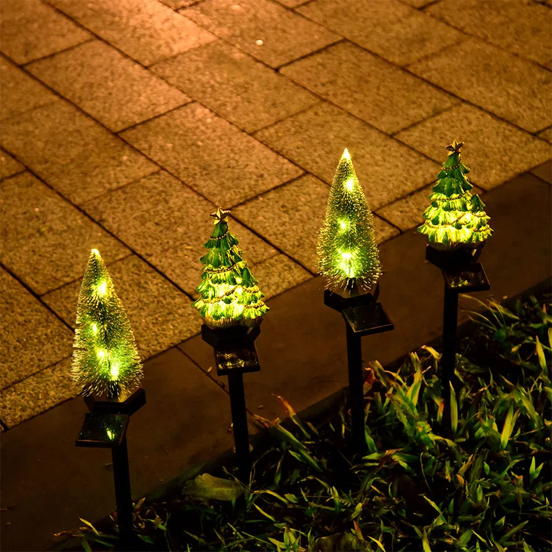 Solar LED Outdoor Tree Lamp, Impermeável Paisagem Luzes, Decoração de Jardim de Natal Lâmpadas de Ano Novo Casa Varanda, 176