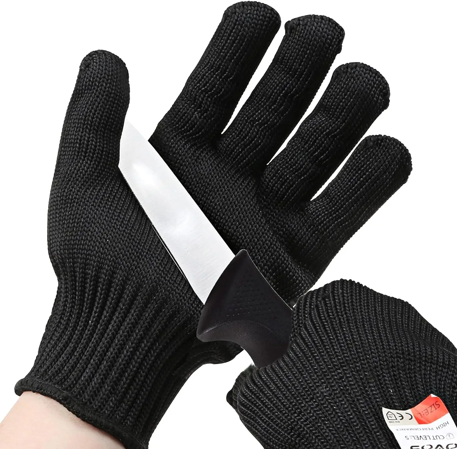 Safety Work Gloves Cut Resistant Gloves Food Grade Kitchen Gloves-Level 5 Protection Knife Butcher Meat Cutting EN388 Certified