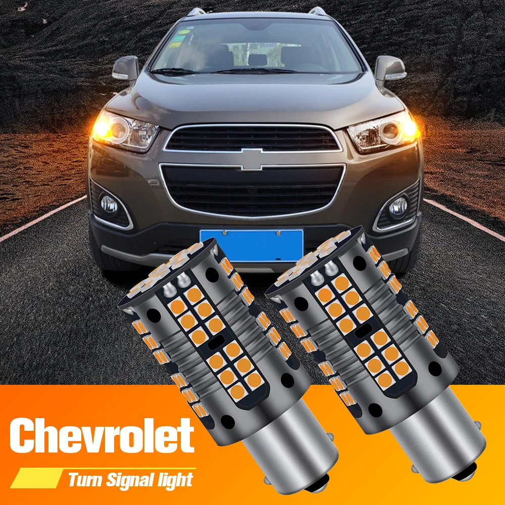 

2pcs LED Turn Signal Light Blub Lamp PY21W 7507 BAU15S Canbus No Error For Chevrolet Captiva 2006-2018 Epica Lacetti 2005-2011