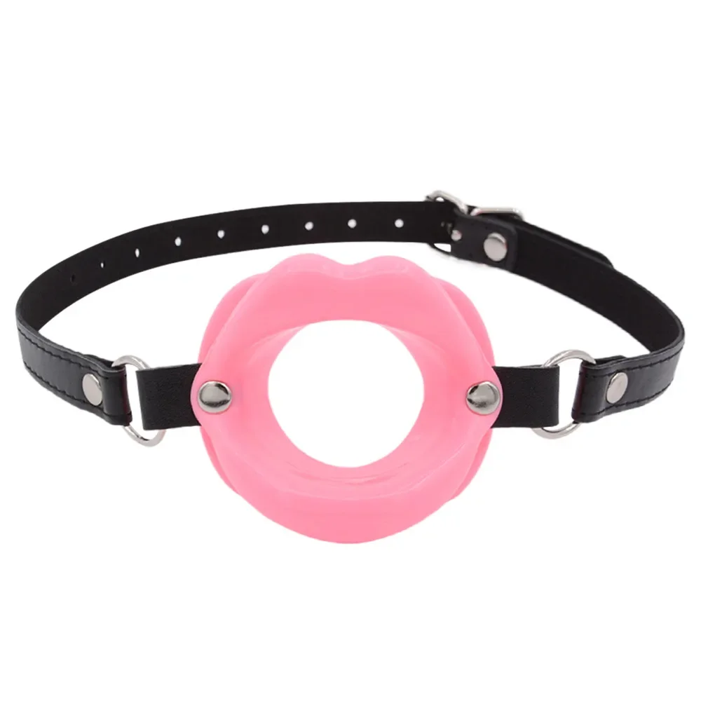 Female Blowjob Toy Sex Slave Silicone Lips O Ring Open Mouth Gag Oral Fetish Bdsm Bondage Restraints Erotic sexual toys adult