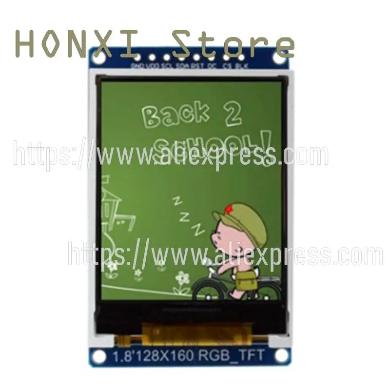 1pcs hd spi 0.96 1.3 polegadas es 1.44 polegadas es 1.8 polegada tft lcd painel de exibição a cores oled st7735