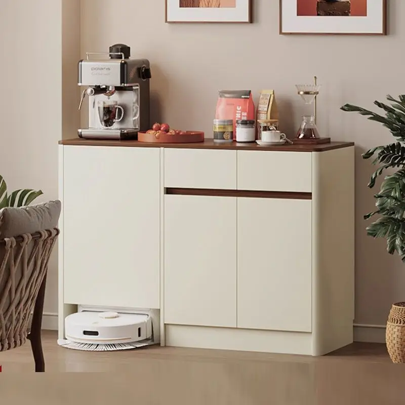 Sweeping robot Locker Solid wood dining side cabinet Integrated tea cabinet Shelf Living room coffee cabinet