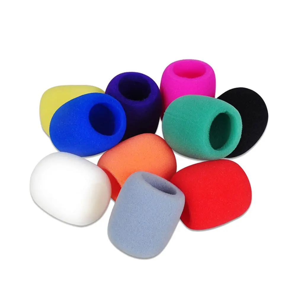 10PCS Foam Microphone Cover Colorful Thick Microphone Covers Foam Reusable Microphone Foam Covers Most Handheld Microphone