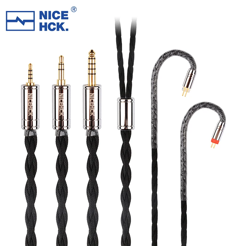 NICEHCK HiCotton HiFi 이어폰 업그레이드 케이블 7N 실버 도금 OCC 3.5/2.5/4.4mm MMCX/0.78mm 2Pin S12PRO Bravery Olina Winter