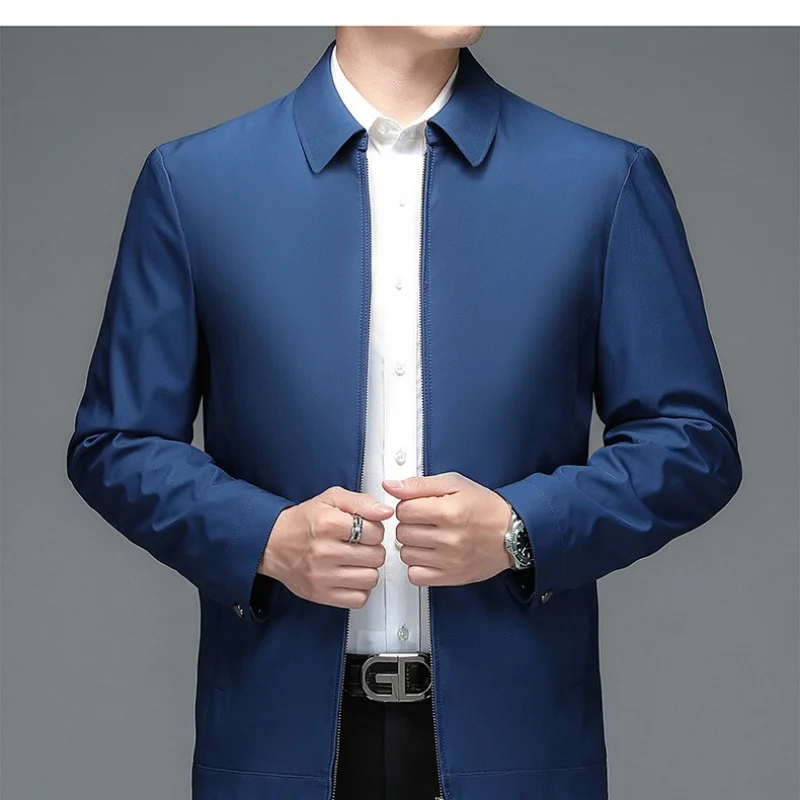 

New Casual Jackets for Men Business Oversized Coat Male Thin Lapel Minimalism Men's Top Jacket Chaquetas Hombre FCY4557