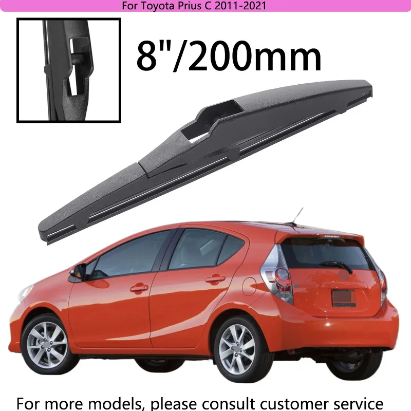

For Toyota Prius C 2011-2021 Car Accessories 8" Rear Windshield Windscreen Washer Wiper Blade