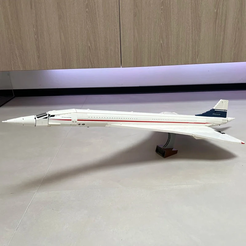 Supersonic Jet Airplane Building Blocks, Iconic Delta Wing Aircraft Model DIY Toy Gift for Kids Boys Home decor ornaments view 2