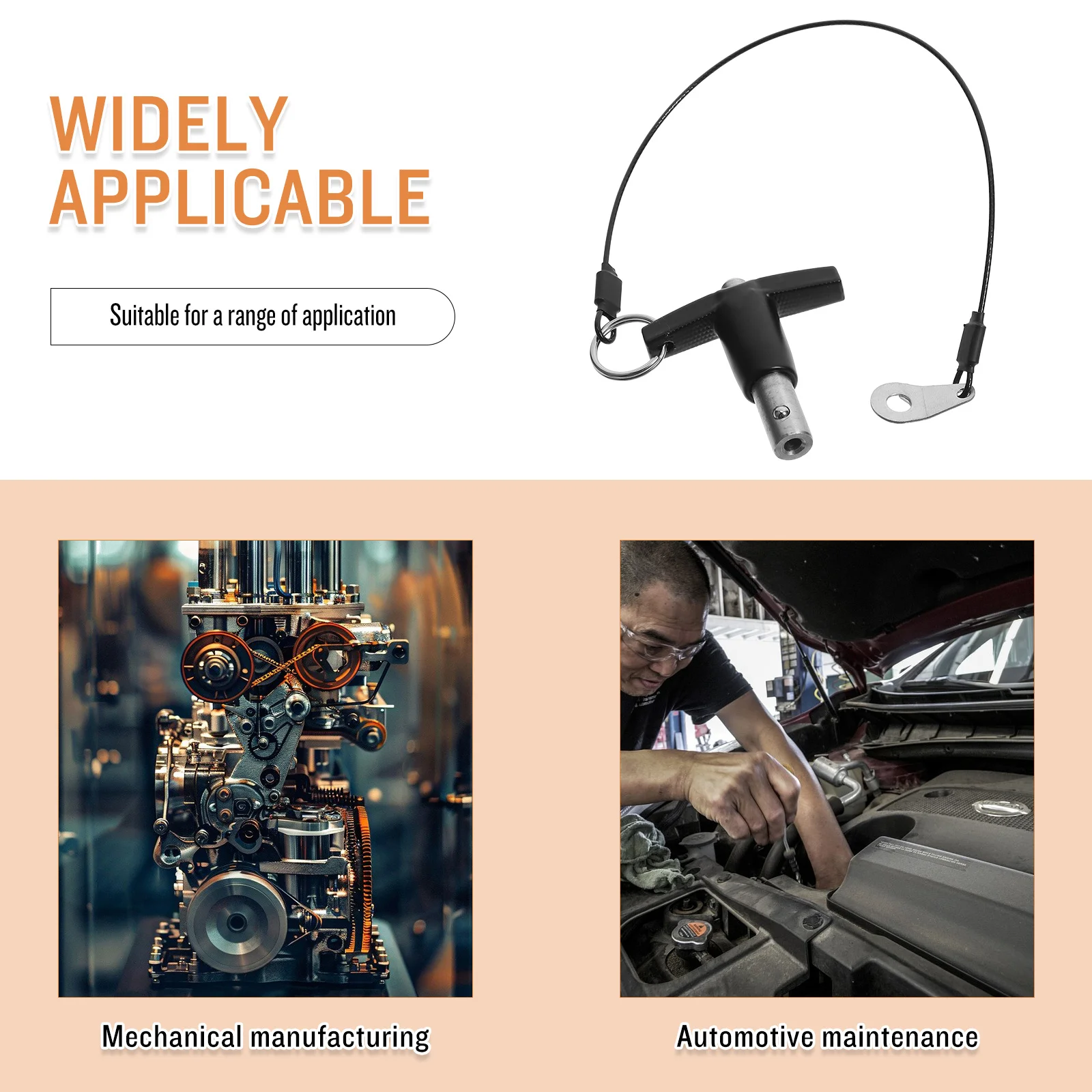 

T-Handle Quick Release Lock Pin Ball Locking Pin for Car Maintenance Mechanical Manufacturing Easy Install Secure