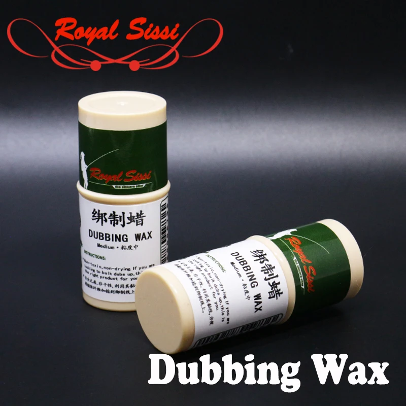 Big volume 2pcs fly tying Dubbing Wax Medium Tack non-drying sticky wax with lipstick tube fly tying chemicals to bulk dubs up