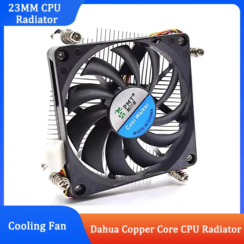 

Ultra-Thin 1U Industrial Computer CPU Radiator NAS All-in-One Machine 1151 1155 Copper Core HTPC Ultra-Quiet 4-Wire Cooling Fan