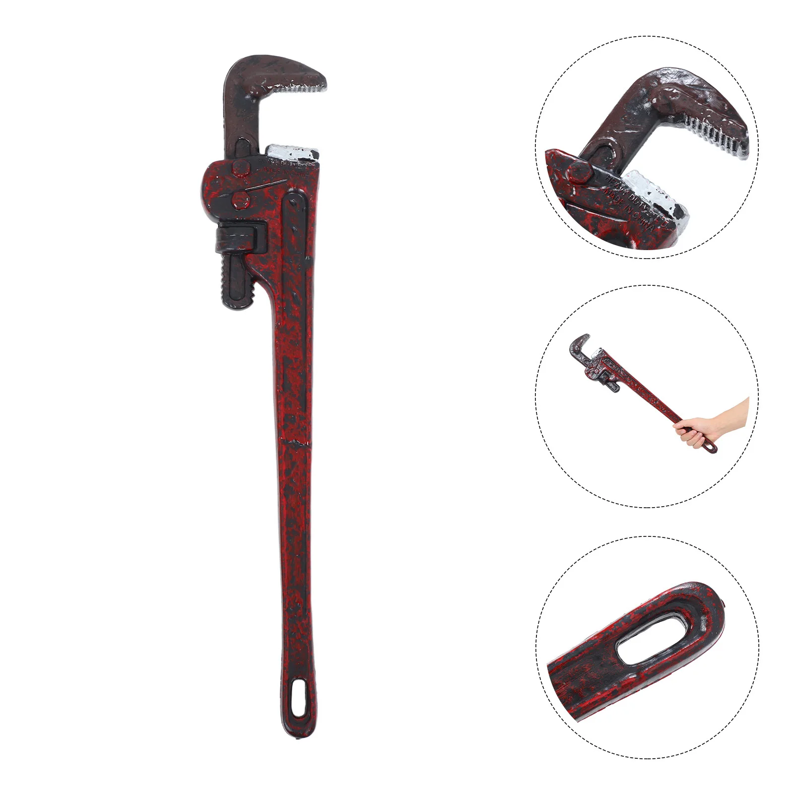 

Plastic Simulation Wrench Spanner Realistic Design for Kids Pretend Play Role-Playing Creativity Coordination Toddler Toy