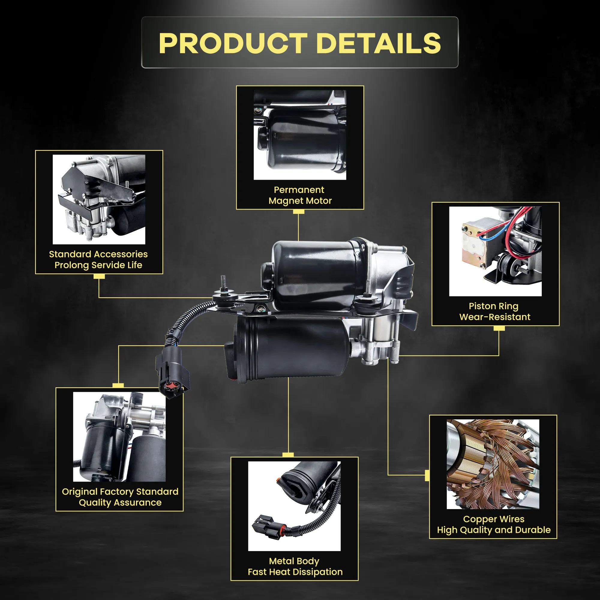 Air Suspension Compressor For Ford Crown Victoria For Lincoln Town Car All ModelShock Absorber Parts